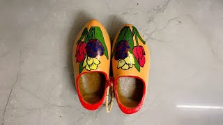 Vintage Wooden Shoes Made in Hollanddecorate art video [upl. by Giusto]