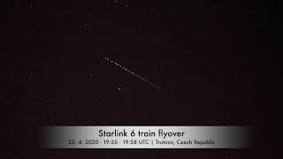 Starlink quot6thquot satellite train flyover [upl. by Utta697]