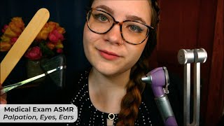 Medical Examination ASMR Face Palpation Eye amp Ear Exam Tuning Fork Hearing Tests 🩺 Medical RP [upl. by Stauder]