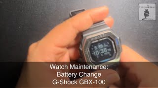 TheHobbyistFinds  Watch Maintenance Battery Change for GShock GBX100 [upl. by Mullac712]