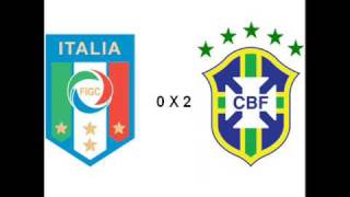 ITÁLIA 0 X 3 BRASIL COPA DAS CONFEDERAÇÕES ÁFRICA DO SUL 2009 [upl. by Zampino]