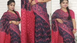 How to wear Georgette saree draping tutorial  sareestyle sareedraping tutorial sareevlog viral [upl. by Renwick]