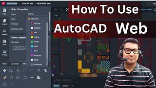 How To Use AutoCAD 2024 Web App  AutoCAD Tutorials [upl. by Ardnaz305]