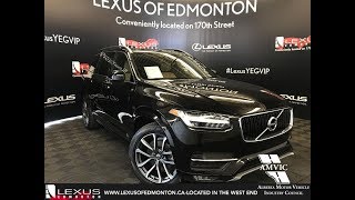 Used Black 2017 Volvo XC90 T6 Momentum Walkaround Review Leduc Alberta [upl. by Patricia599]