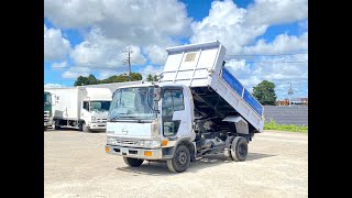 1995 Model Hino Ranger Dumper J08C Engine Air Brake [upl. by Eiuqcaj]