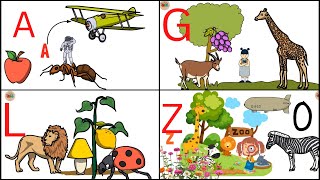 Abc alphabet for Children Learning The Letters and English Vocabulary for Kids Learn English AZ [upl. by Emmie]