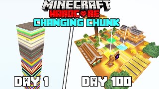 I Survived 100 Days On Layer Changing One Chunk Minecraft HardcoreHindi [upl. by Kaule343]