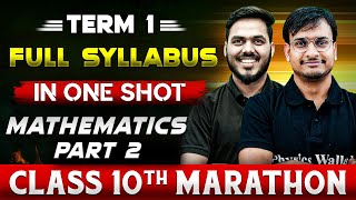 Complete CBSE Maths  10th  Part2   Term  1 in One Shot  Marathon Series [upl. by Gnuj]