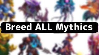 HOW TO BREED ALL 203 MYTHICS FREE in MONSTER LEGENDS [upl. by Ydniw]