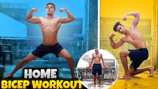 Home Bicep Workout And Muscle to mind connection explain [upl. by Ahsaeit531]