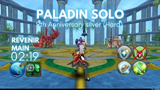 Paladin Solo 9th Anniv Silver Hard 0219  Toram Online トーラム [upl. by Ezar]