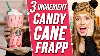 EASY DIY STARBUCKS CANDY CANE FRAPPUCCINO 3 items Or Less w Courtney Randall [upl. by Nirra902]