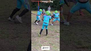 touchdown 8u Atlantic Stingrays 1 Josiah Williams TD run vs Argyle in playoffs [upl. by Welcher]