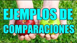 EJEMPLOS DE COMPARACIONES RELACIÓN DE COMPARACIONES Y EJEMPLOS MUY CLAROS  WILSON TE EDUCA [upl. by Heeley166]