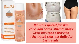 Bio oil is special for skin careskin scarsstitches mark Even skin tone aging skin dehydrated skin [upl. by Luisa]