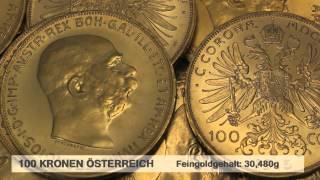 Goldmünze 100 Kronen Österreich [upl. by Hotchkiss]