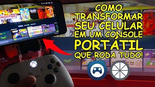 Como TRANSFORMAR seu CELULAR em um CONSOLE que RODA TUDO STEAM LINK E MOONLIGHT [upl. by Alyag768]