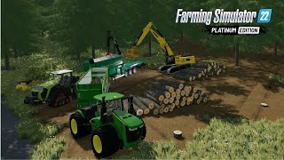 The Best Logging Map In Farming Simulator 22 I Have Ever Seen  Fjorddal  FS22  Forestry [upl. by Gschu]