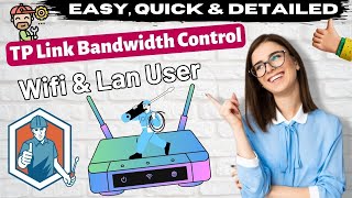 TP link router bandwidth control settings for WIFI amp Lan User  QUICK amp TESTED  eTechnizcom 👍 [upl. by Reinhart]