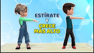 EJERCICIOS DE ESTIRAMIENTOS PARA CRECER MÁS ALTO EJERCICIOS PARA NIÑOS Y NIÑAS [upl. by Acirederf]