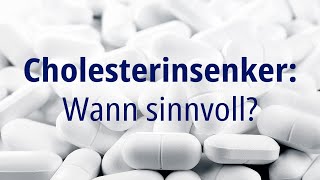 Cholesterinsenker Wann sinnvoll Sprechstunde Statine [upl. by Lach]