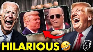 Comedians Hysterically Reenact Trump Biden Debate in Full Costume Impressions  Internet in TEARS 🤣 [upl. by Llerot]