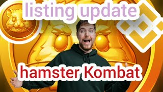 hamster Kombat listing on binance  binance official announcement 26 September  listing date [upl. by Annirac685]