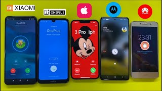 iPhone incoming call  Motorola  Zangi  OnePlus  Fake call  Xiaomi Rn 9S  Skype [upl. by Ehud54]