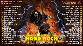 Hard Rock Best Hits ⏩ Top 100 Heavy Metal Rock Playlist ⏯ Nirvana Bon Jovi Metallica Iron Maiden [upl. by Amatruda]