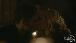 The Originals 5x13 FINALE Klaus amp Caroline kiss [upl. by Aerehs654]