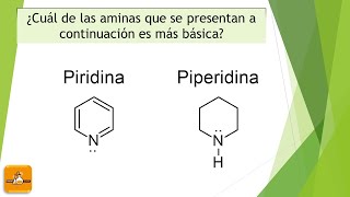 ¿Cuál amina es más básica [upl. by Karp]