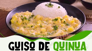 Guiso de quinua con queso  Deliciosa receta peruana  Comida riquísima y nutritiva  Rápido y fácil [upl. by Fesoy551]