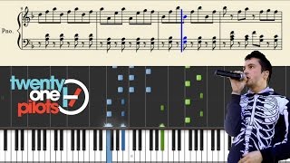 twenty one pilots Fall Away  Piano Tutorial  Sheets [upl. by Nura]