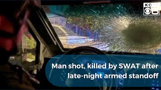 Man shot killed by SWAT after latenight armed standoff [upl. by Anihsat730]