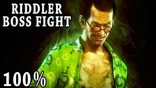 Lets Play Batman Arkham Knight Riddler Boss Fight 100  Gameplay German Deutsch [upl. by Eilssel]