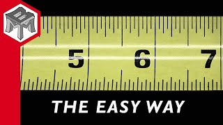 How to Read a Tape Measure  REALLY EASY [upl. by Nevsa]