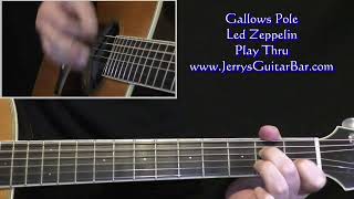 Led Zeppelin Gallows Pole  Guitar Play Thru [upl. by Ainafets]