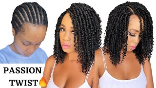 🔥EASY SHORT CROCHET PASSION TWIST  Beginner Friendly Protective Style Tupo1 [upl. by Dever]