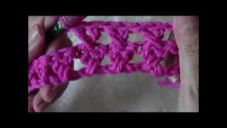 Crochet crossed double crochet dishcloth [upl. by Idyak918]