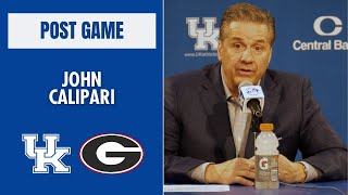 John Calipari on Kentuckys 10596 win over Georgia [upl. by Netnerb]