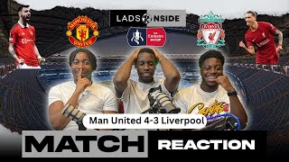 AMAD CLINCHES SEMI FINAL SPOT FOR UNITED  MAN UTD 4  3 LIVERPOOL  FA CUP QUARTER FINAL REACTION [upl. by Karita832]