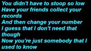 Gotye  Somebody That I Used To Know Lyrics [upl. by Ahtera]