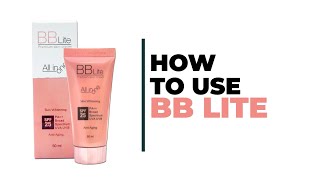 HOW TO USE  BB LITE CREAM  ALL IN 1 CREAM [upl. by Aitnwahs]