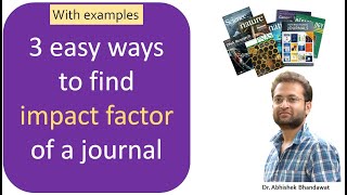 How to find latest Impact Factor of a journal Best way to find out impact factor of an article [upl. by Mclyman]