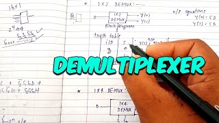 Demultiplexer full explanation  Lec60 [upl. by Halimaj]