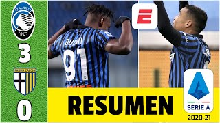 Atalanta 30 Parma GOLES de Duvan Zapata y Luis Muriel El Papu Gómez al margen  Serie A [upl. by Plunkett]