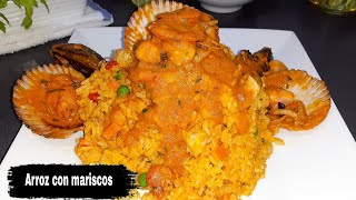 Arroz con mariscos Arrisotado Peruano [upl. by Hanah416]