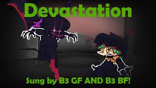 DEVASTATION  CORRUPTION REIMAGINED EVIL B3 GIRLFRIEND VS B3 BOYFRIEND  FRIDAY NIGHT FUNKIN MOD [upl. by Auqenwahs]