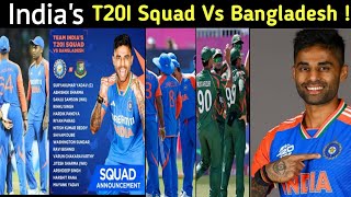 India squad for Bangladesh T201 series announced Pace sensation Mayank Yadav gets maiden callup [upl. by Dumm]