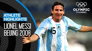 Lionel Messi 🇦🇷 at the Olympics  Athlete Highlights [upl. by Lamej]